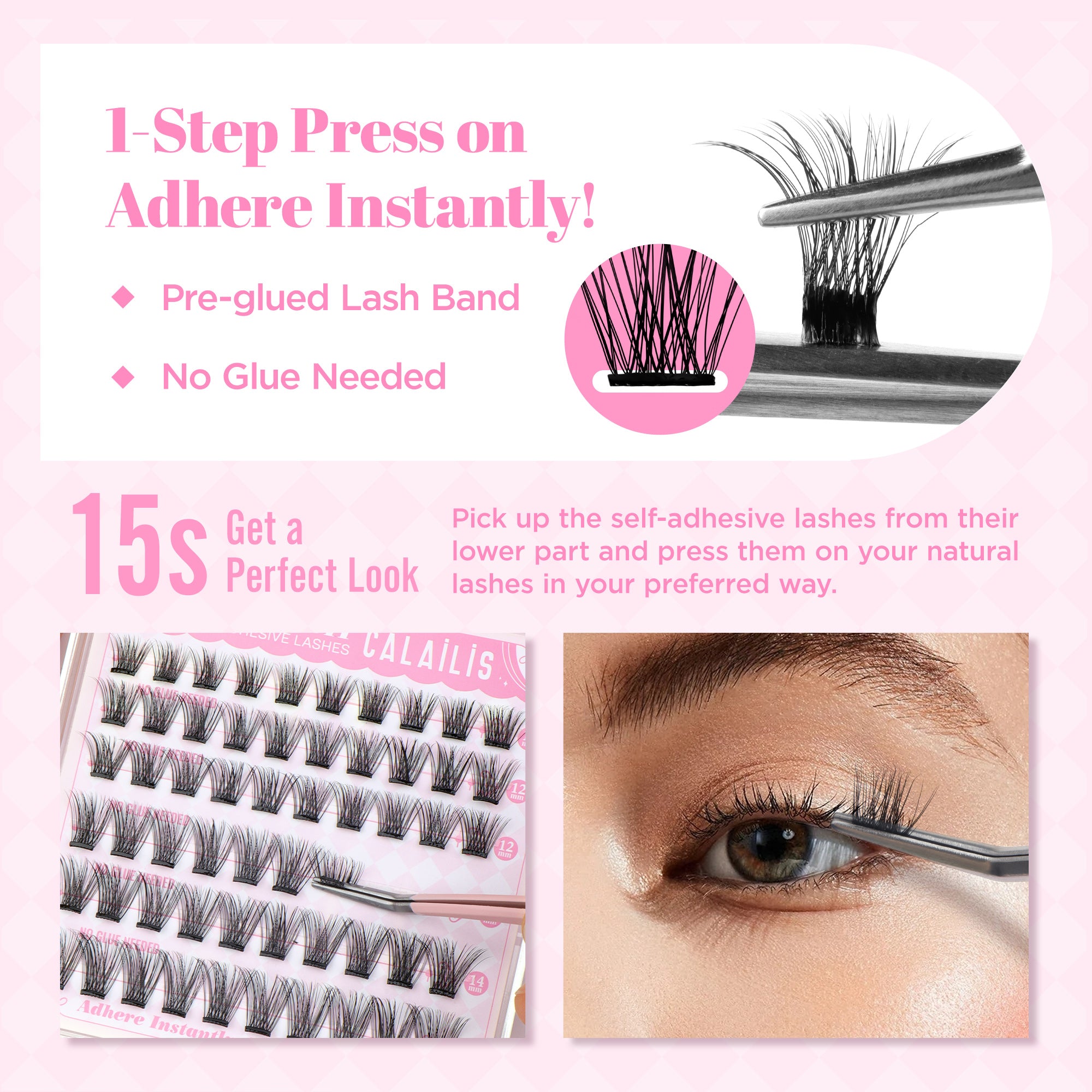 DIY Self-adhesive Cluster Lash Bundles(Big Deal)