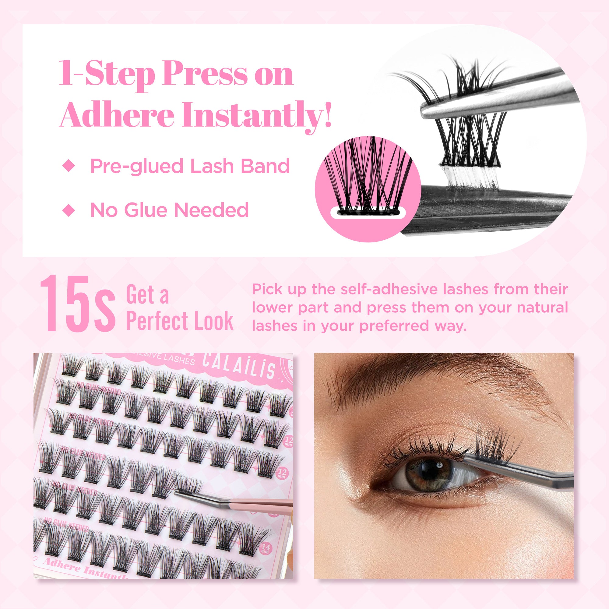 GRACE Self-adhesive Cluster Lashes