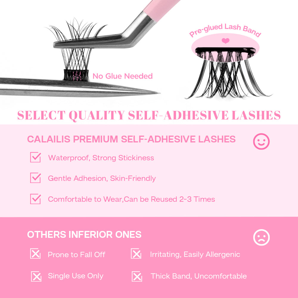 DIY Self-adhesive Cluster Lash Bundles(Big Deal)