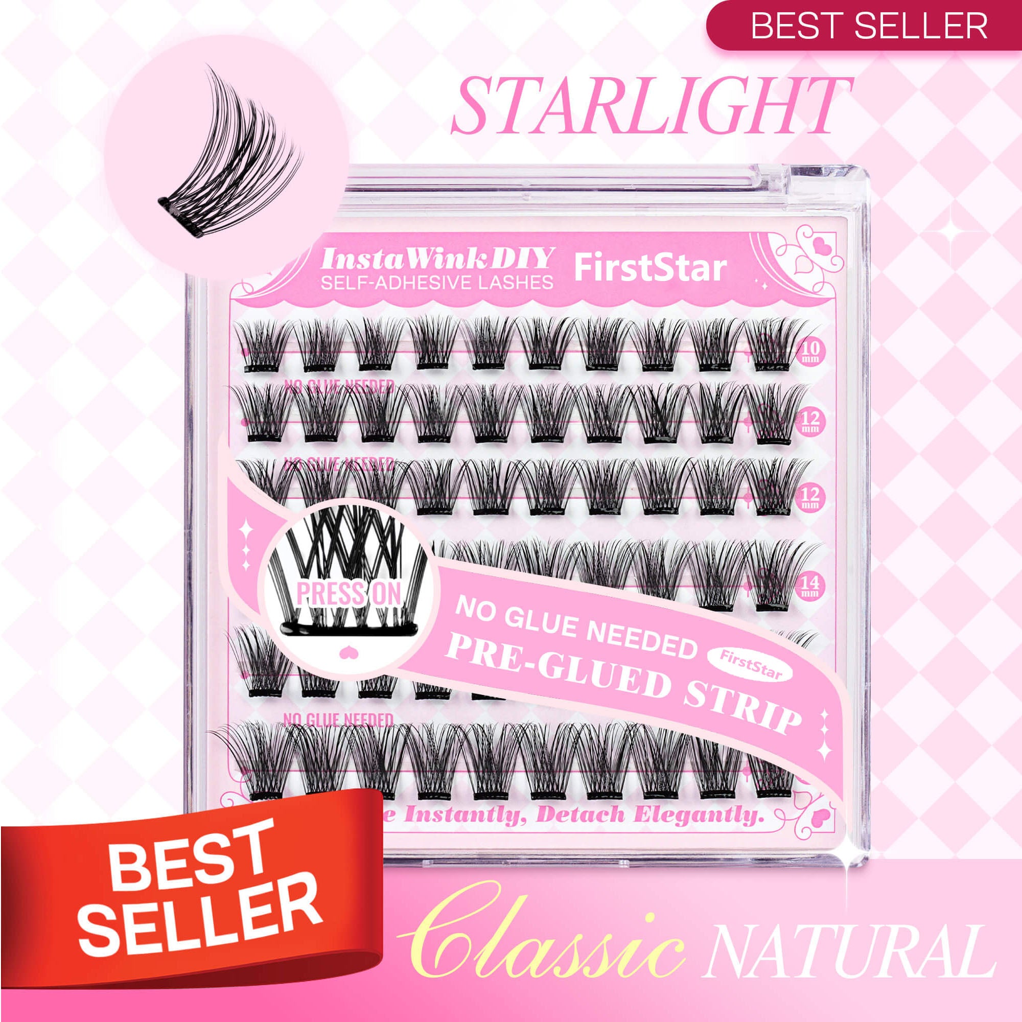 DIY Self-adhesive Cluster Lash Bundles(Big Deal)