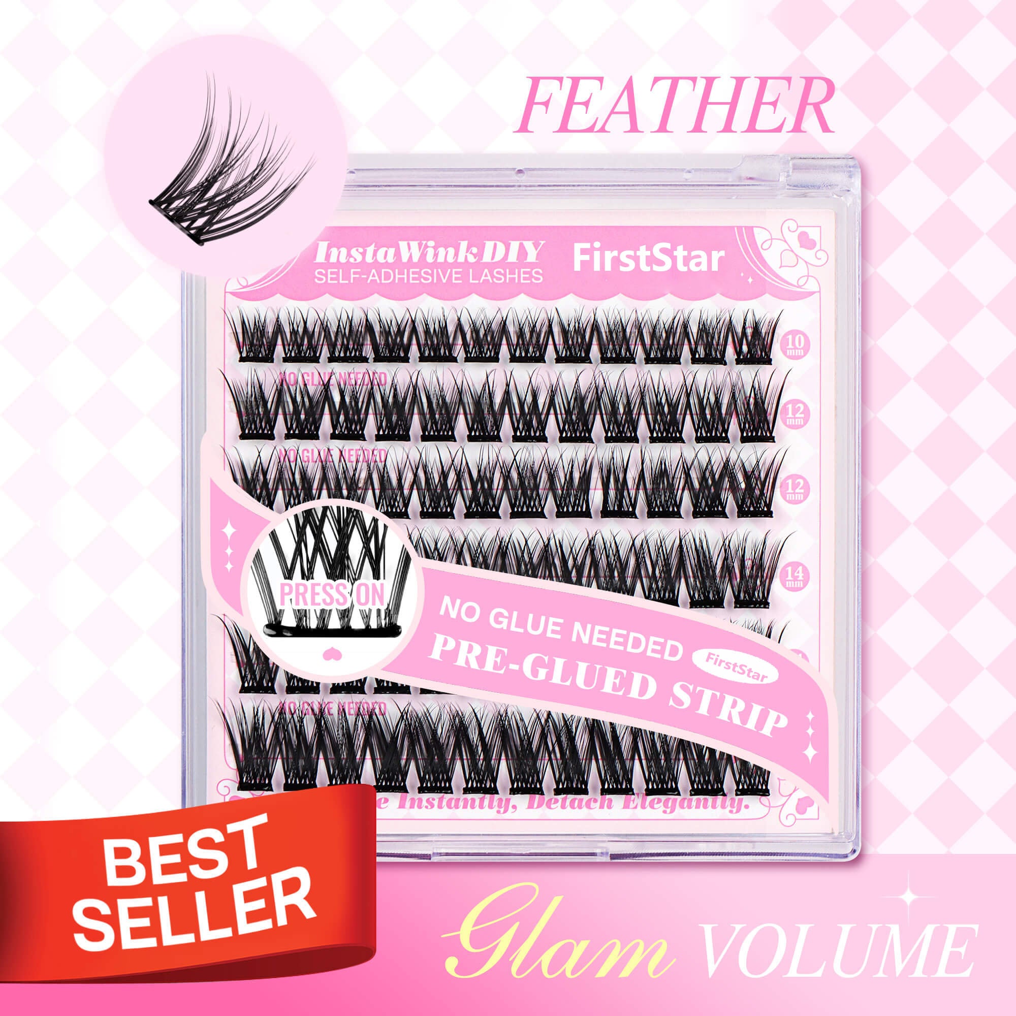 FEATHER Self-adhesive Cluster Lashes