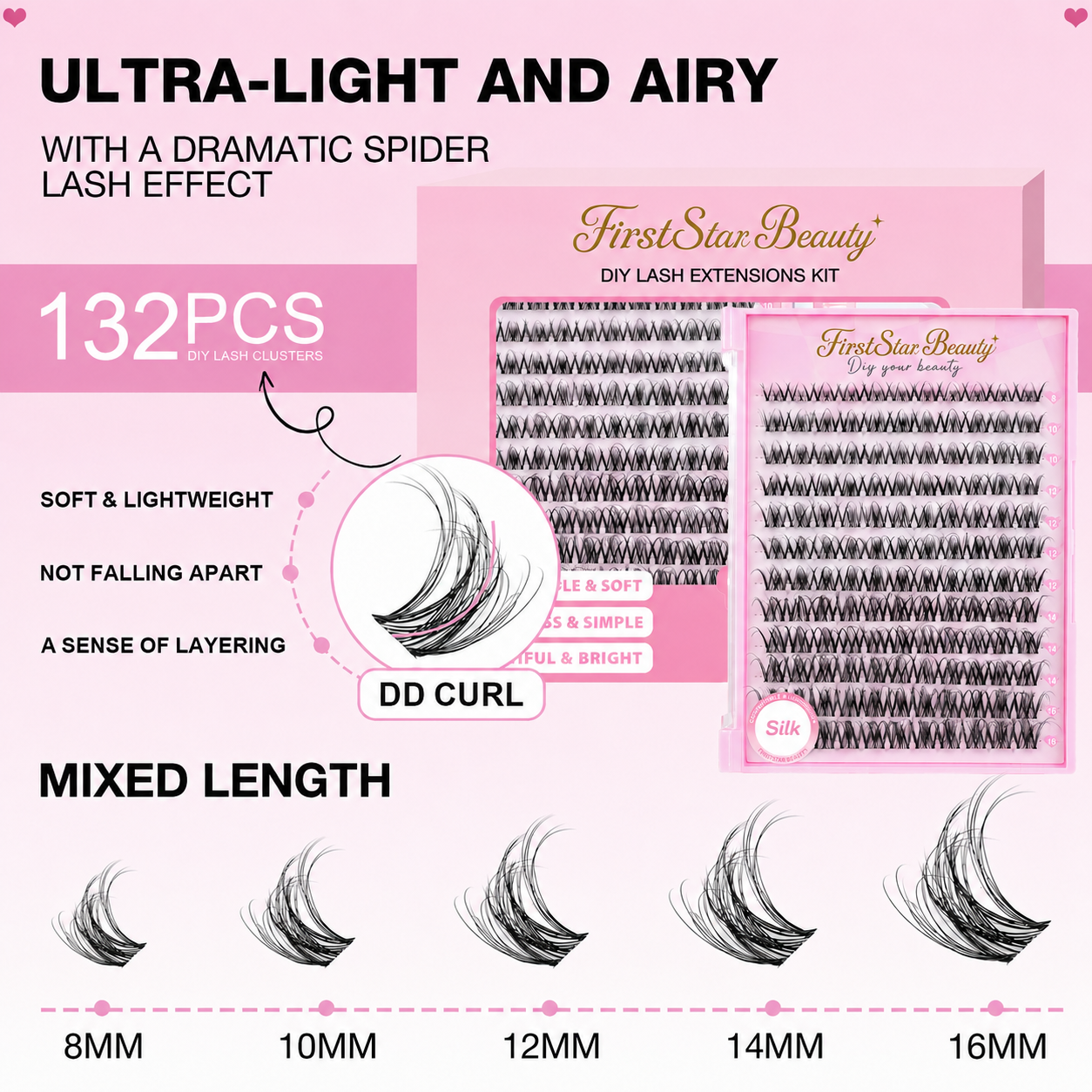 SPIDER SILK Lash Cluster Kit